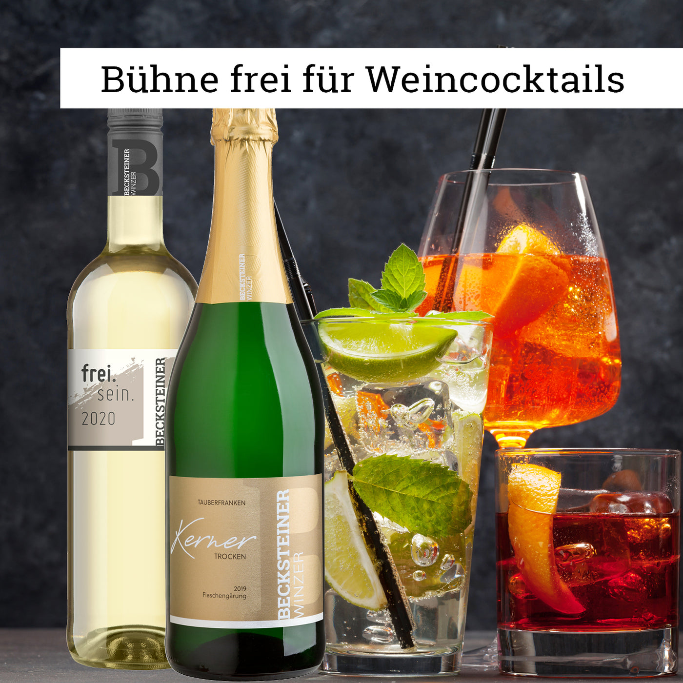 Bühne frei für Weincocktails